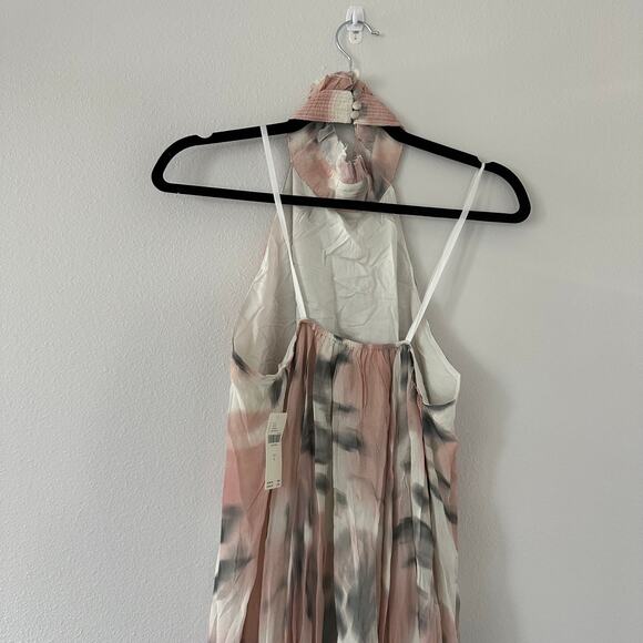 Anthropologie Maeve Halter Sheer Printed Maxi Dress Size Small New - Picture 6 of 7